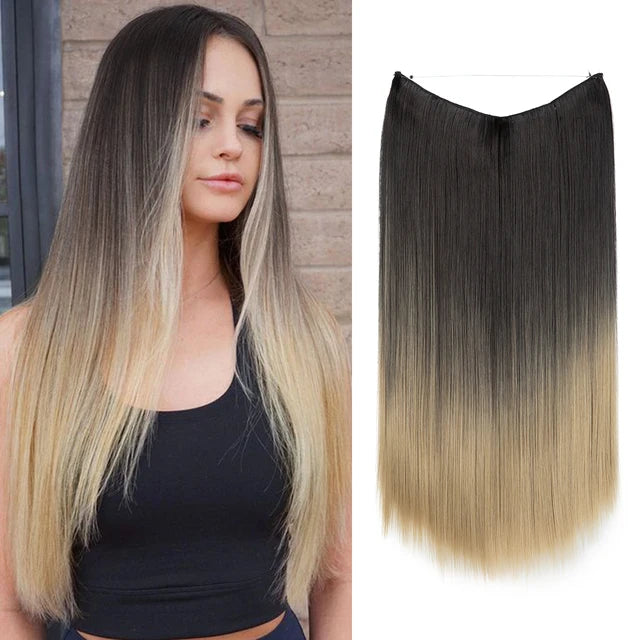 Straight Halo Hair Extensions