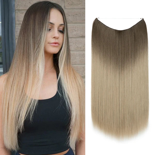 Straight Halo Hair Extensions