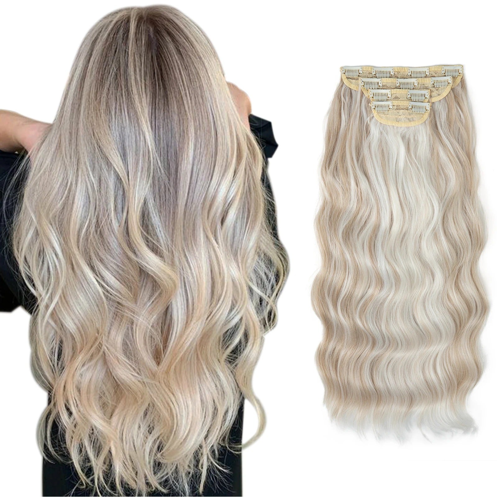 4pcs Clip In Extensions 22" Full Hair Set