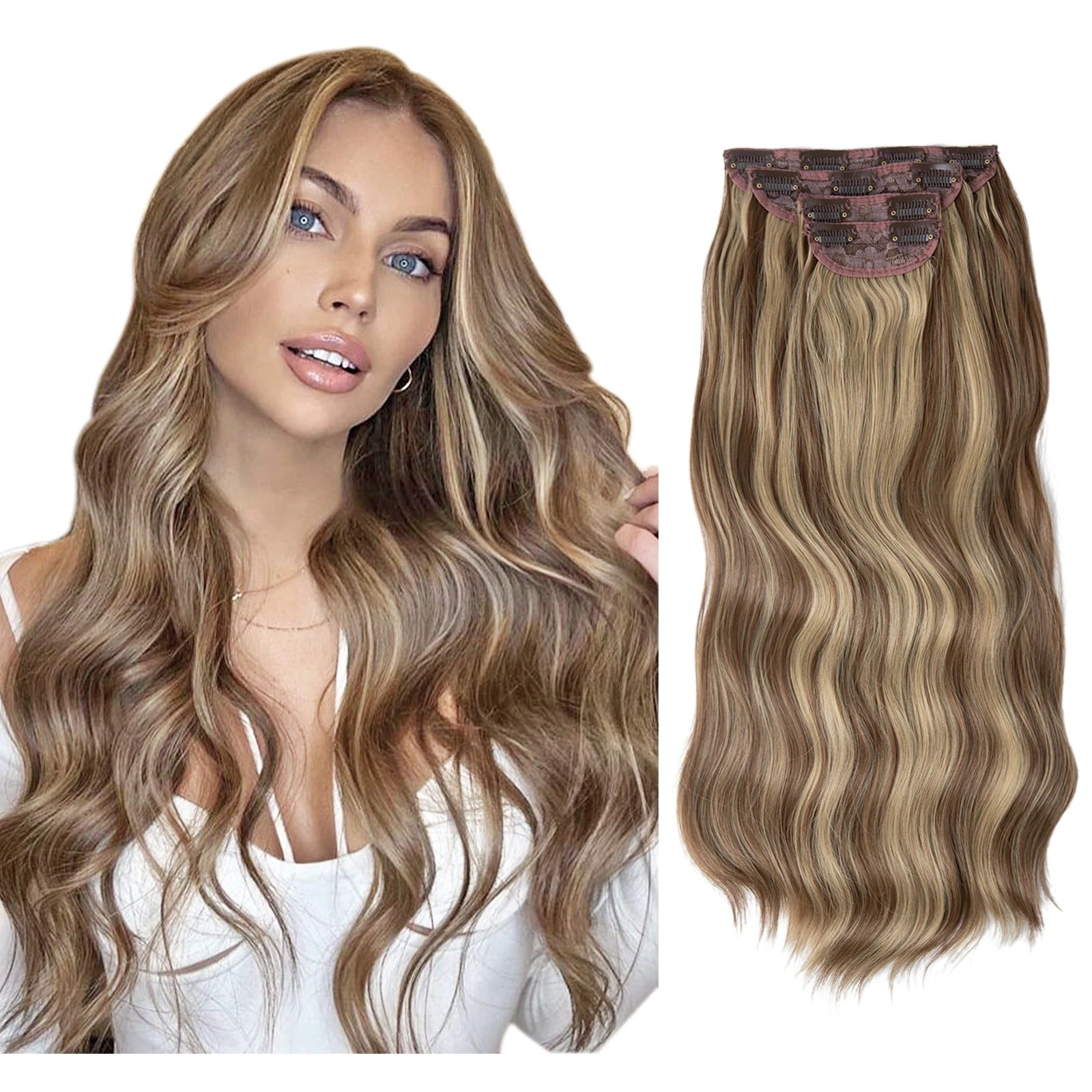 4pcs Clip In Extensions 22" Full Hair Set