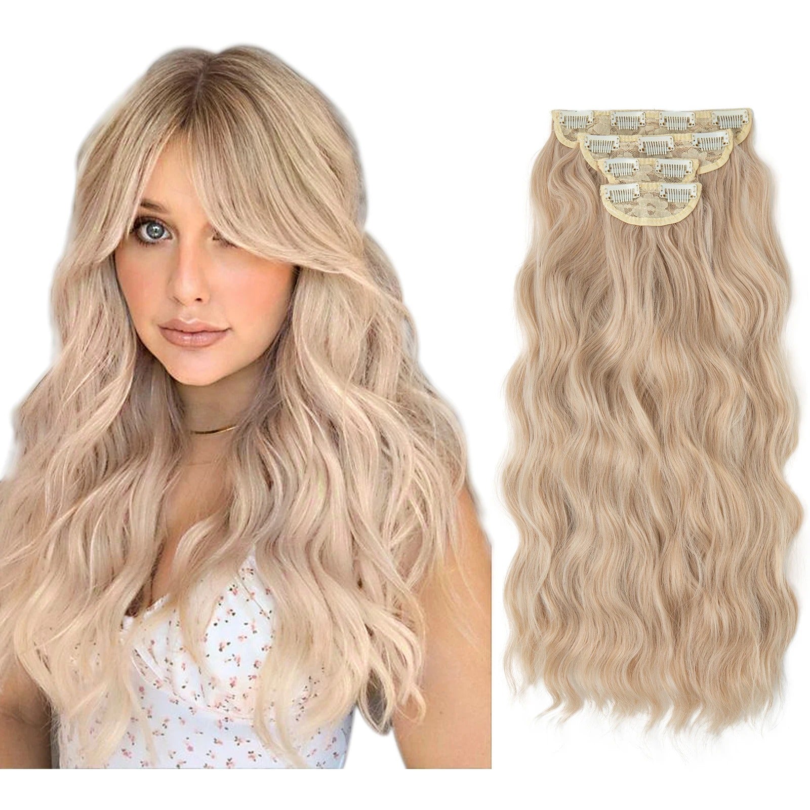 4pcs Clip In Extensions 22" Full Hair Set