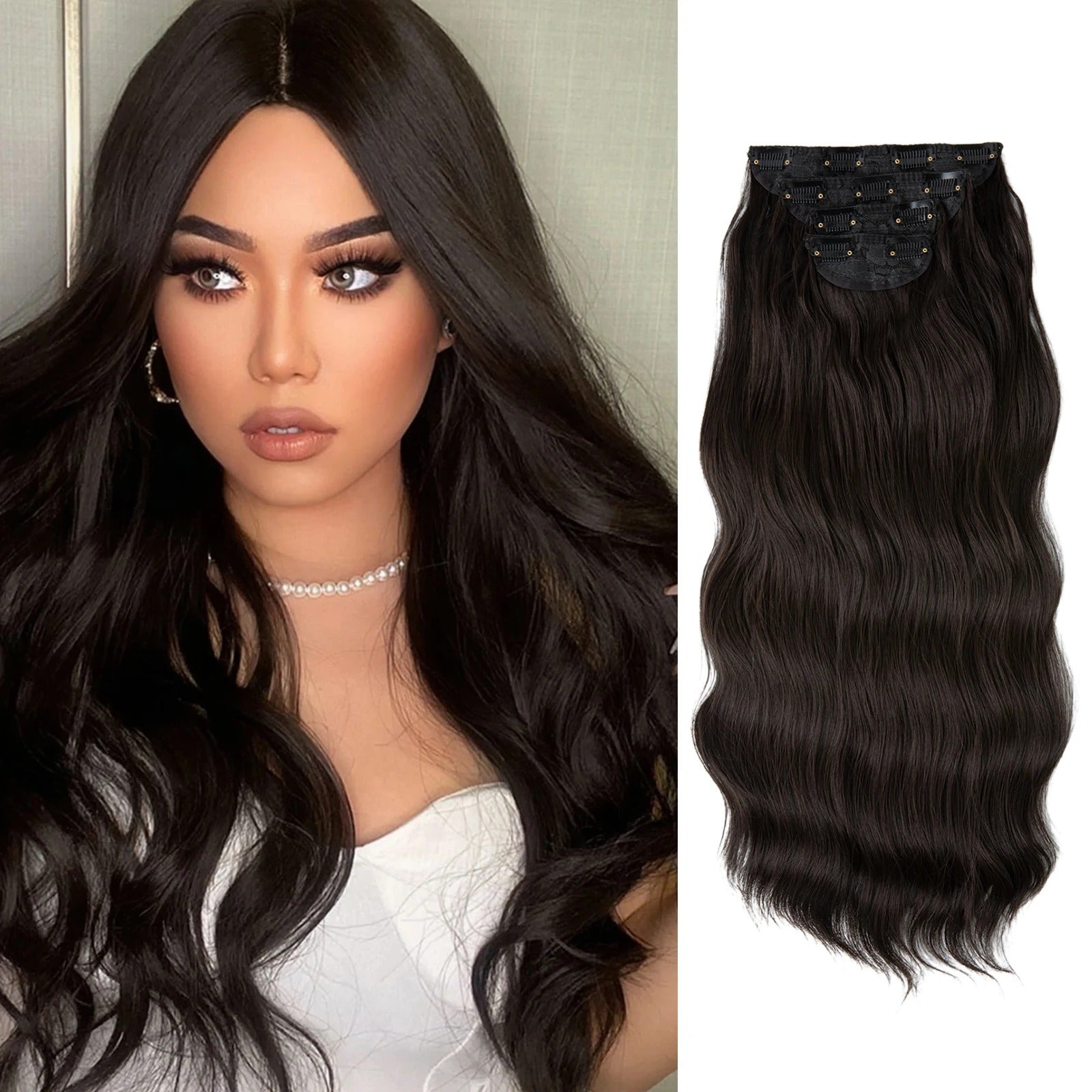 4pcs Clip In Extensions 22" Full Hair Set