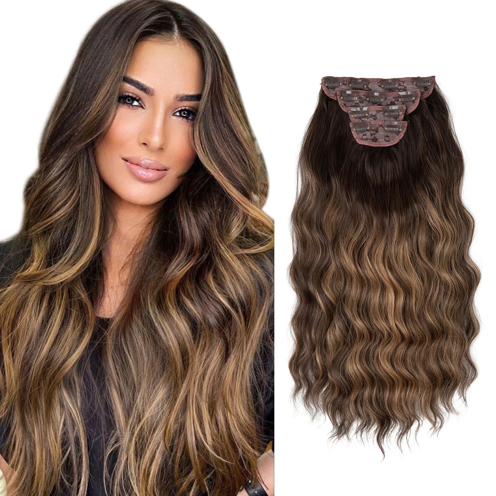 4pcs Clip In Extensions 22" Full Hair Set