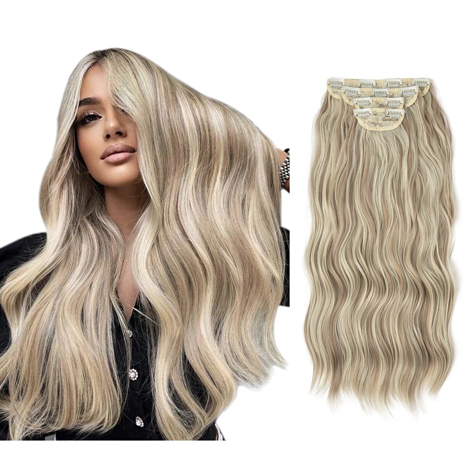 4pcs Clip In Extensions 22" Full Hair Set