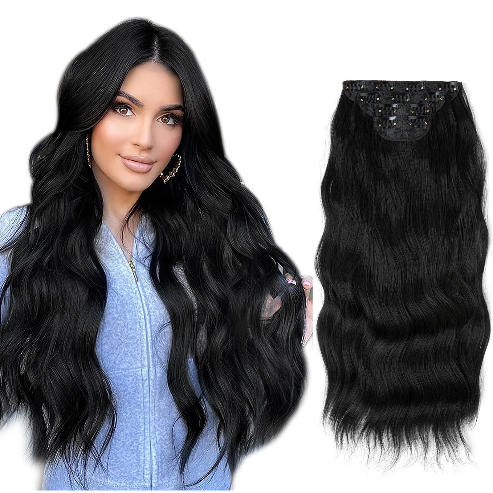 4pcs Clip In Extensions 22" Full Hair Set