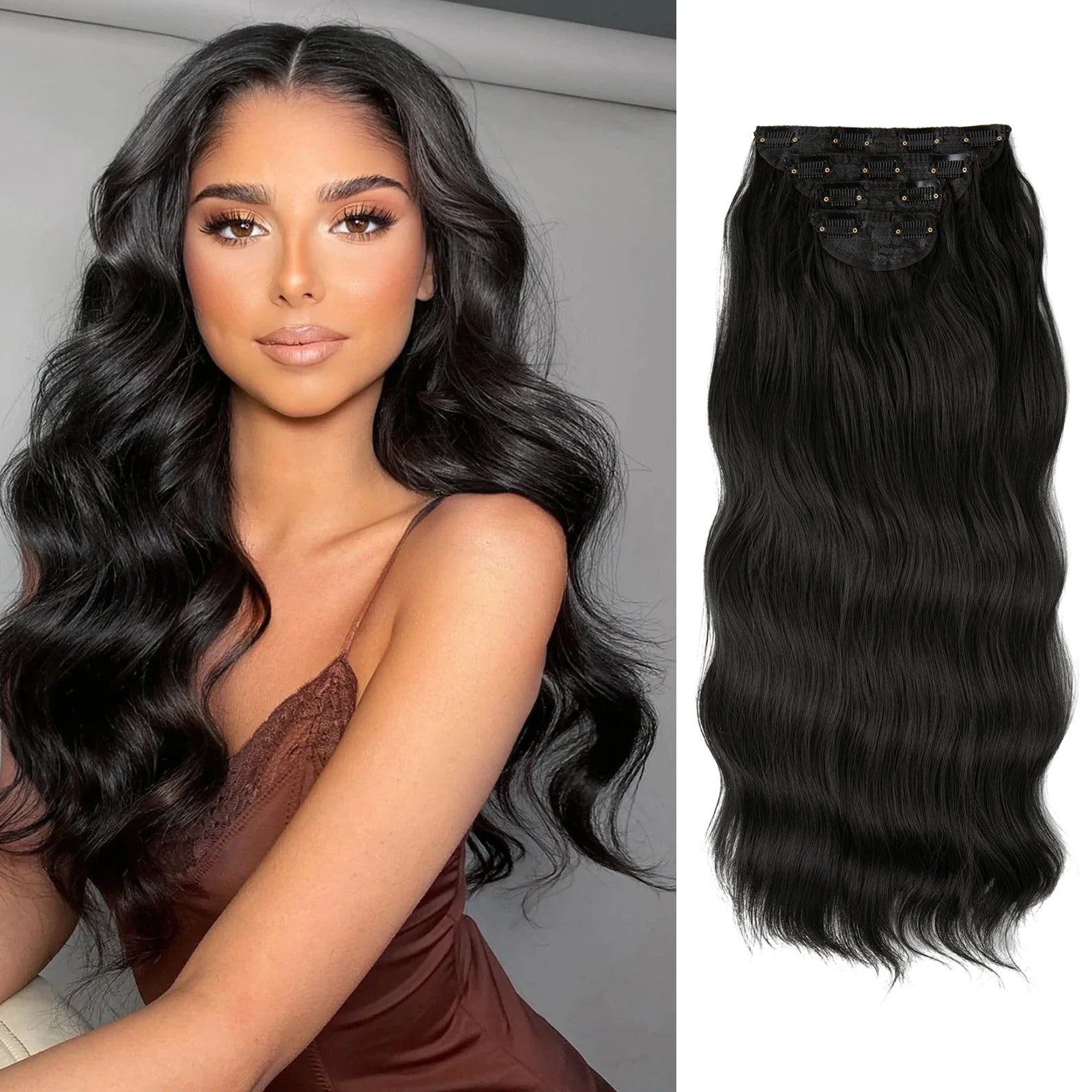 4pcs Clip In Extensions 22" Full Hair Set