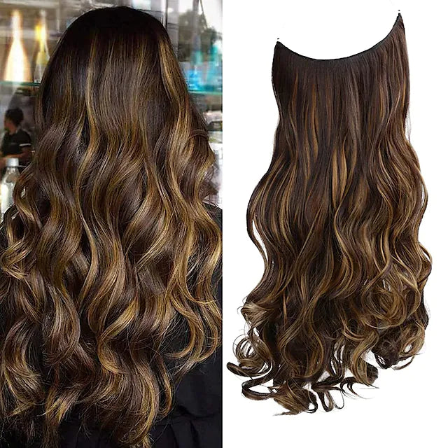 Wavy Halo Hair Extensions