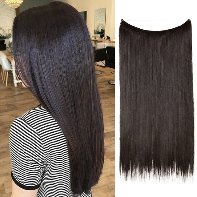 Straight Halo Hair Extensions