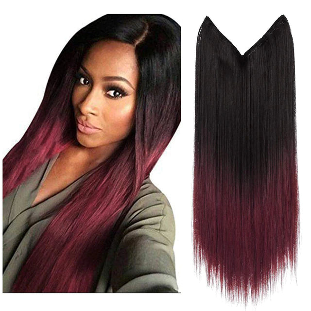 Straight Halo Hair Extensions